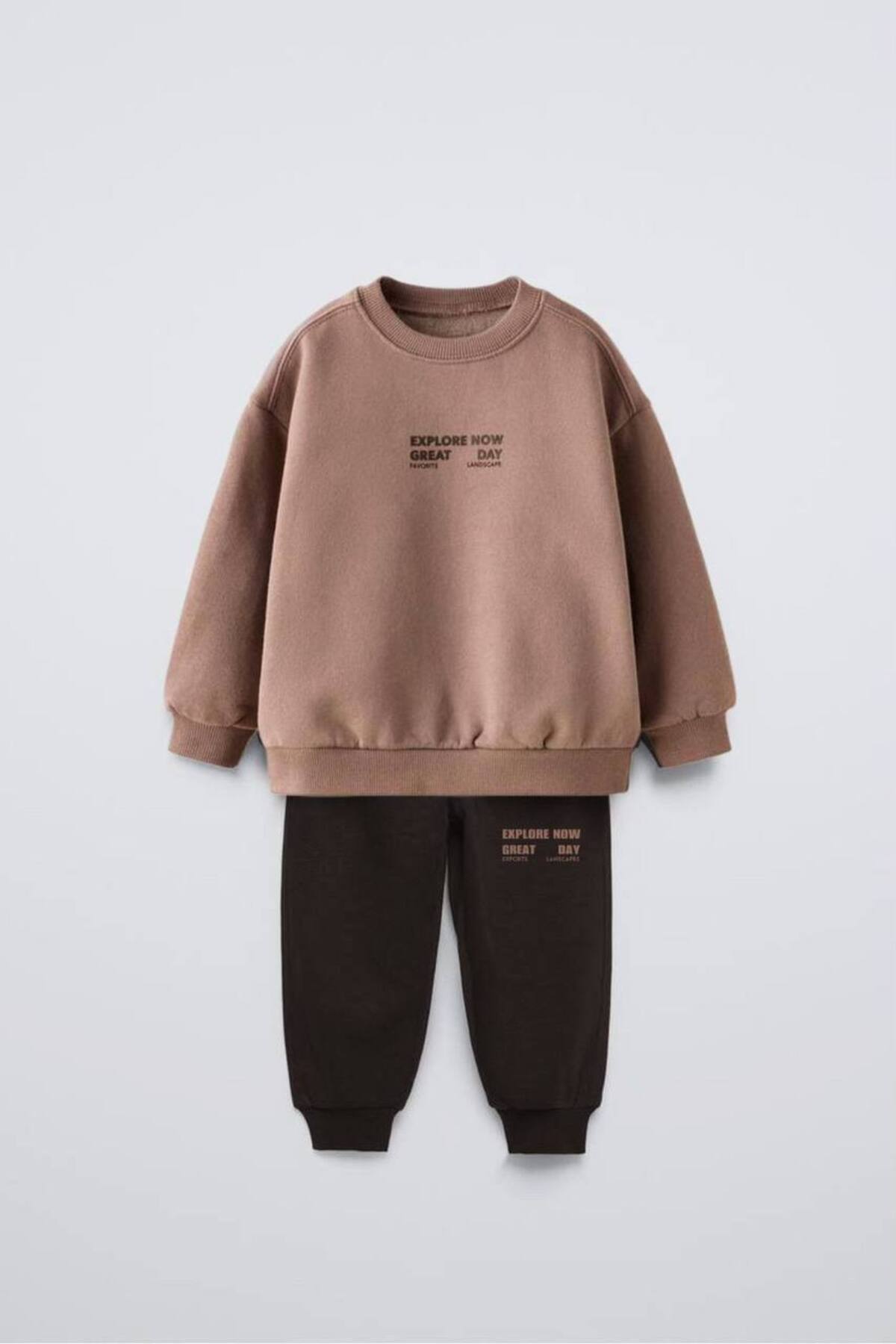 Unisex çocuklar için alt üst takım - Limonlu Pamuk