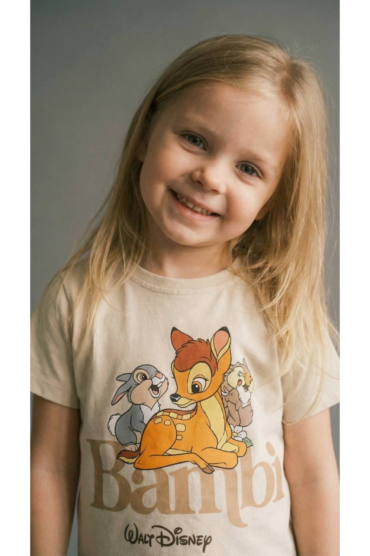 Kız çocuklar için desenli t-shirt ve kahverengi desenli taytlı takım - Limonlu Pamuk